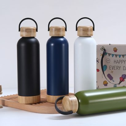 Wooden-Lid Flask